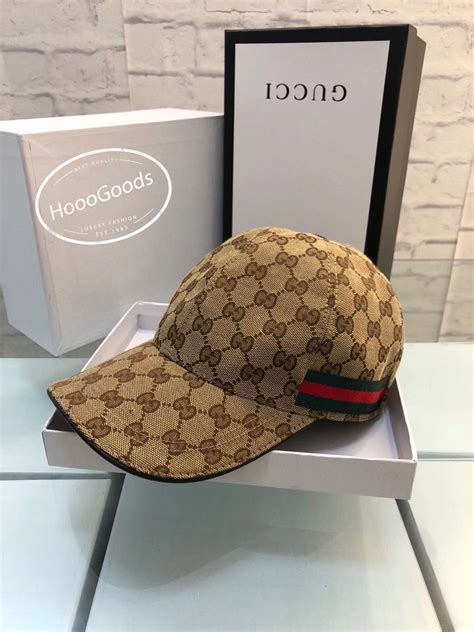 gucci stamp print canvas baseball hat|Gucci Original Gg Canvas Baseball Hat With Web .